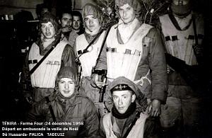 TENIRA - FERME FOUR - 9E HUSSARDS - DEPART EN EMBUSCADE NOEL 1958
